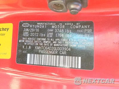 Zdjęcie 13 z 13 samochodu: 2016 HYUNDAI VELOSTER BASE VIN:KMHTC6AD2GU303904 - miniatura