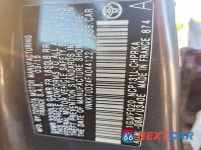 Zdjęcie 12 z 12 samochodu: 2015 TOYOTA YARIS 5-DOOR L VIN:VNKKTUD34FA044122 - miniatura