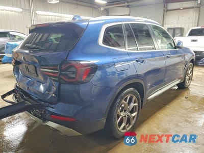Trzecie zdjęcie samochodu z tyłu: 2022 BMW X3 XDRIVE30I VIN:5UX53DP00N9N05550 - miniatura