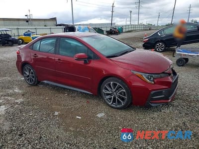 Czwarte zdjęcie samochodu z boku: 2022 TOYOTA COROLLA SE VIN:5YFP4MCE7NP101406 - miniatura