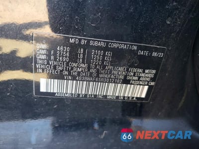 Zdjęcie 12 z 12 samochodu: 2024 SUBARU LEGACY PREMIUM VIN:4S3BWAF65R3012102 - miniatura