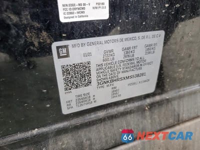 Zdjęcie 14 z 14 samochodu: 2021 CHEVROLET BLAZER 2LT VIN:3GNKBHRSXMS538281 - miniatura