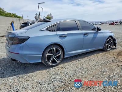Trzecie zdjęcie samochodu z tyłu: 2021 HONDA ACCORD SPORT VIN:1HGCV1F33MA021433 - miniatura