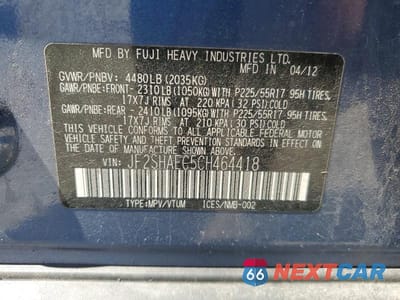 Zdjęcie 14 z 14 samochodu: 2012 SUBARU FORESTER LIMITED VIN:JF2SHAEC5CH464418 - miniatura