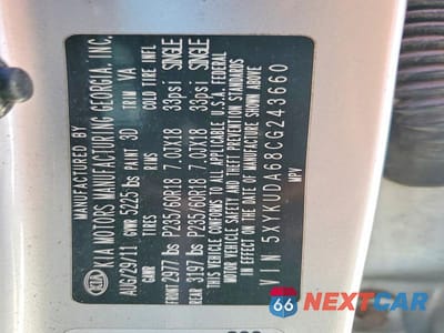 Zdjęcie 13 z 13 samochodu: 2012 KIA SORENTO EX VIN:5XYKUDA68CG243660 - miniatura