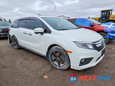Czwarte zdjęcie samochodu z boku: 2020 HONDA ODYSSEY EX VIN:5FNRL6H49LB500754 - miniatura