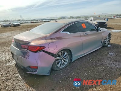 Trzecie zdjęcie samochodu z tyłu: 2018 INFINITI Q60 3.0T LUXE VIN:JN1EV7EK0JM341910 - miniatura