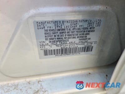 Zdjęcie 12 z 12 samochodu: 2017 NISSAN SENTRA S VIN:3N1AB7AP8HY324076 - miniatura