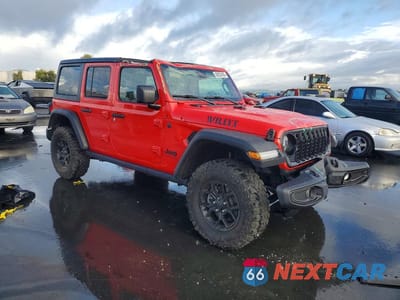 Czwarte zdjęcie samochodu z boku: 2025 JEEP WRANGLER SPORT VIN:1C4PJXDG5SW574864 - miniatura