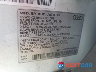 Zdjęcie 13 z 13 samochodu: 2024 AUDI Q7 PREMIUM PLUS VIN:WA1LXBF79RD002967 - miniatura