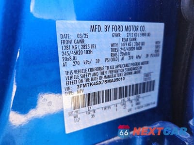 Zdjęcie 13 z 13 samochodu: 2025 FORD MUSTANG MACH-E GT VIN:3FMTK4SX7SMA09010 - miniatura