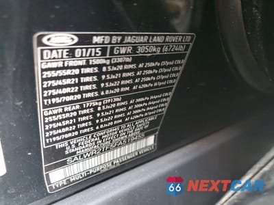 Zdjęcie 14 z 14 samochodu: 2015 LAND ROVER RANGE ROVER SPORT SC VIN:SALWR2TF5FA519455 - miniatura