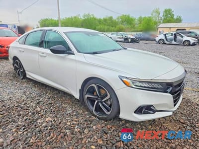 Czwarte zdjęcie samochodu z boku: 2022 HONDA ACCORD SPORT SE VIN:1HGCV1F48NA011555 - miniatura