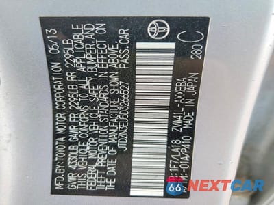 Zdjęcie 13 z 13 samochodu: 2013 TOYOTA PRIUS V FIVE VIN:JTDZN3EU5D3266527 - miniatura