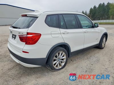 Trzecie zdjęcie samochodu z tyłu: 2013 BMW X3 XDRIVE28I VIN:5UXWX9C53D0A29582 - miniatura