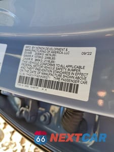 Zdjęcie 12 z 12 samochodu: 2022 HONDA ACCORD SPORT SE VIN:1HGCV1F42NA083271 - miniatura