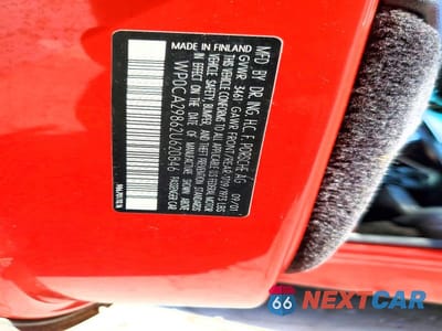 Zdjęcie 12 z 12 samochodu: 2002 PORSCHE BOXSTER VIN:WP0CA29862U620846 - miniatura