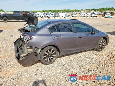 Trzecie zdjęcie samochodu z tyłu: 2014 HONDA CIVIC EXL VIN:19XFB2F94EE083713 - miniatura