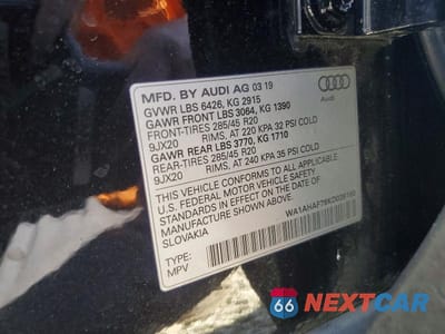 Zdjęcie 14 z 14 samochodu: 2019 AUDI Q7 PREMIUM VIN:WA1AHAF76KD036160 - miniatura