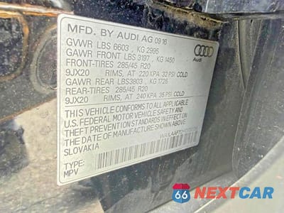 Zdjęcie 10 z 10 samochodu: 2017 AUDI Q7 PREMIUM PLUS VIN:WA1LAAF72HD031138 - miniatura