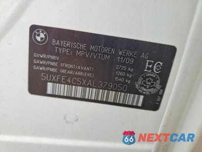 Zdjęcie 13 z 13 samochodu: 2010 BMW X5 XDRIVE30I VIN:5UXFE4C5XAL379050 - miniatura