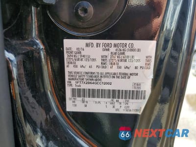 Zdjęcie 12 z 12 samochodu: 2016 FORD F250 SUPER DUTY VIN:1FT7X2B64GEC12002 - miniatura