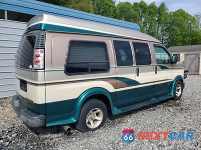 Trzecie zdjęcie samochodu z tyłu: 1997 CHEVROLET EXPRESS G1500 VIN:1GBFG15R8V1063291 - miniatura