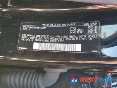 Zdjęcie 12 z 12 samochodu: 2009 VOLVO S40 2.4I VIN:YV1MS390192460117 - miniatura