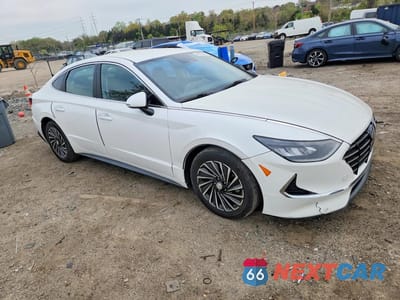 Czwarte zdjęcie samochodu z boku: 2022 HYUNDAI SONATA HYBRID SEL VIN:KMHL34JJ1NA047439 - miniatura