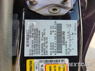 Zdjęcie 12 z 12 samochodu: 2019 FORD FUSION SE VIN:3FA6P0LU6KR158968 - miniatura