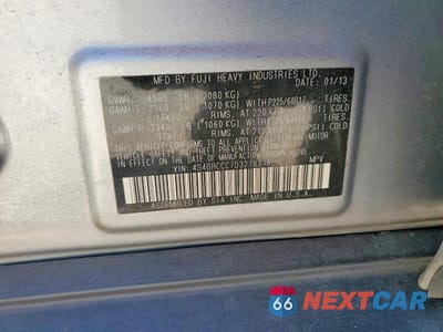 Zdjęcie 13 z 13 samochodu: 2013 SUBARU OUTBACK 2.5I PREMIUM VIN:4S4BRCCC7D3278318 - miniatura