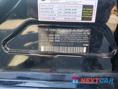 Zdjęcie 12 z 12 samochodu: 2007 MERCEDES-BENZ S 550 VIN:WDDNG71X07A042829 - miniatura