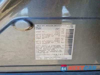 Zdjęcie 13 z 13 samochodu: 2019 NISSAN ROGUE S VIN:5N1AT2MV6KC798787 - miniatura