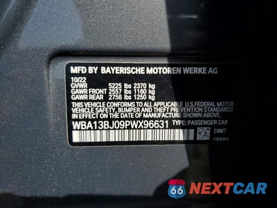 Zdjęcie 12 z 12 samochodu: 2023 BMW 530 XI VIN:WBA13BJ09PWX96631 - miniatura
