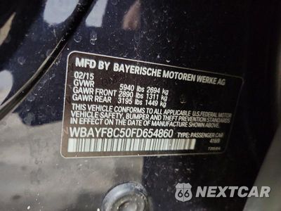 Zdjęcie 12 z 12 samochodu: 2015 BMW 750 LXI VIN:WBAYF8C50FD654860 - miniatura