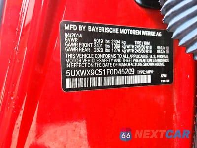 Zdjęcie 14 z 14 samochodu: 2015 BMW X3 XDRIVE28I VIN:5UXWX9C51F0D45209 - miniatura
