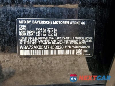 Zdjęcie 12 z 12 samochodu: 2021 BMW 228XI VIN:WBA73AK05M7H53030 - miniatura