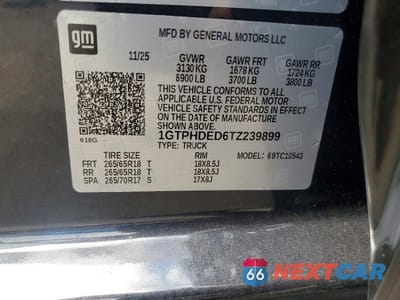 Zdjęcie 12 z 12 samochodu: 2026 GMC SIERRA C1500 SLT VIN:1GTPHDED6TZ239899 - miniatura