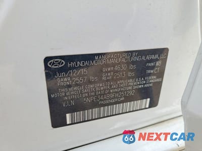 Zdjęcie 12 z 12 samochodu: 2015 HYUNDAI SONATA LIMITED 2.0T VIN:5NPE34AB9FH251292 - miniatura