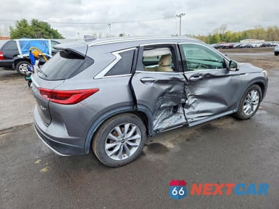 Trzecie zdjęcie samochodu z tyłu: 2019 INFINITI QX50 LUXE VIN:3PCAJ5M3XKF148499 - miniatura
