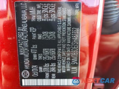 Zdjęcie 14 z 14 samochodu: 2025 HYUNDAI TUCSON SEL VIN:5NMJB3DE7SH487352 - miniatura