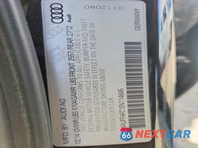 Zdjęcie 12 z 12 samochodu: 2014 AUDI A6 PREMIUM VIN:WAUFFAFC1EN114645 - miniatura