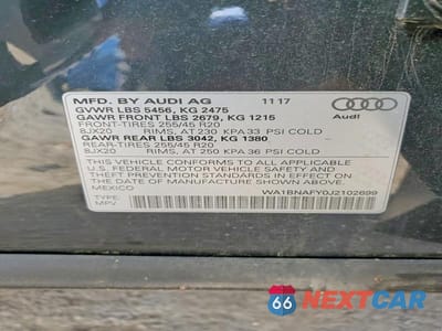Zdjęcie 13 z 13 samochodu: 2018 AUDI Q5 PREMIUM PLUS VIN:WA1BNAFY0J2102699 - miniatura