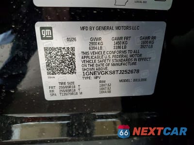 Zdjęcie 13 z 13 samochodu: 2026 CHEVROLET TRAVERSE LT VIN:1GNEVGKS8TJ252678 - miniatura