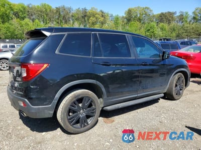 Trzecie zdjęcie samochodu z tyłu: 2019 HONDA PASSPORT SPORT VIN:5FNYF8H29KB022458 - miniatura