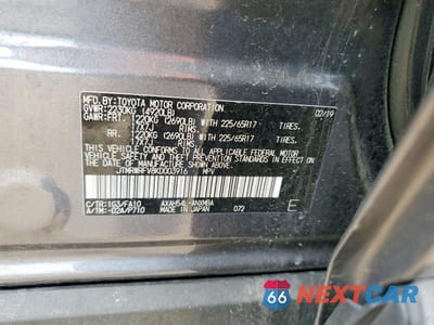 Zdjęcie 12 z 12 samochodu: 2019 TOYOTA RAV4 HYBRID XLE VIN:JTMRWRFV8KD003916 - miniatura