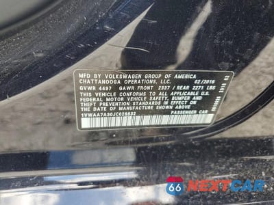 Zdjęcie 12 z 12 samochodu: 2018 VOLKSWAGEN PASSAT S VIN:1VWAA7A30JC026632 - miniatura