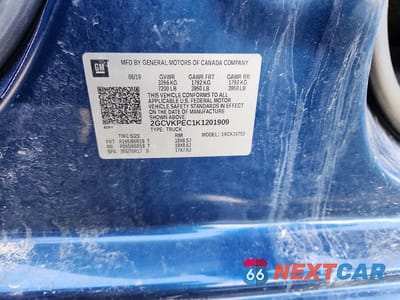 Zdjęcie 12 z 12 samochodu: 2019 CHEVROLET SILVERADO LD K1500 LT VIN:2GCVKPEC1K1201909 - miniatura