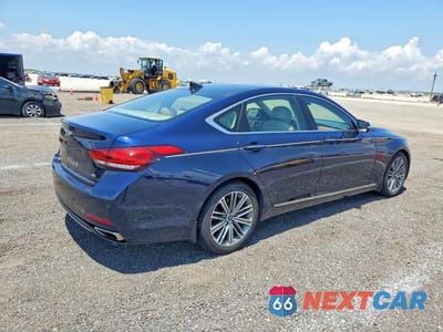 Trzecie zdjęcie samochodu z tyłu: 2018 GENESIS G80 3.8 VIN:KMHGN4JE2JU269964 - miniatura