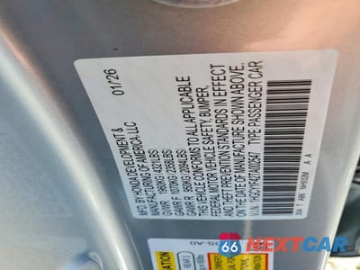 Zdjęcie 13 z 13 samochodu: 2026 HONDA ACCORD SE VIN:1HGCY1F42TA002547 - miniatura